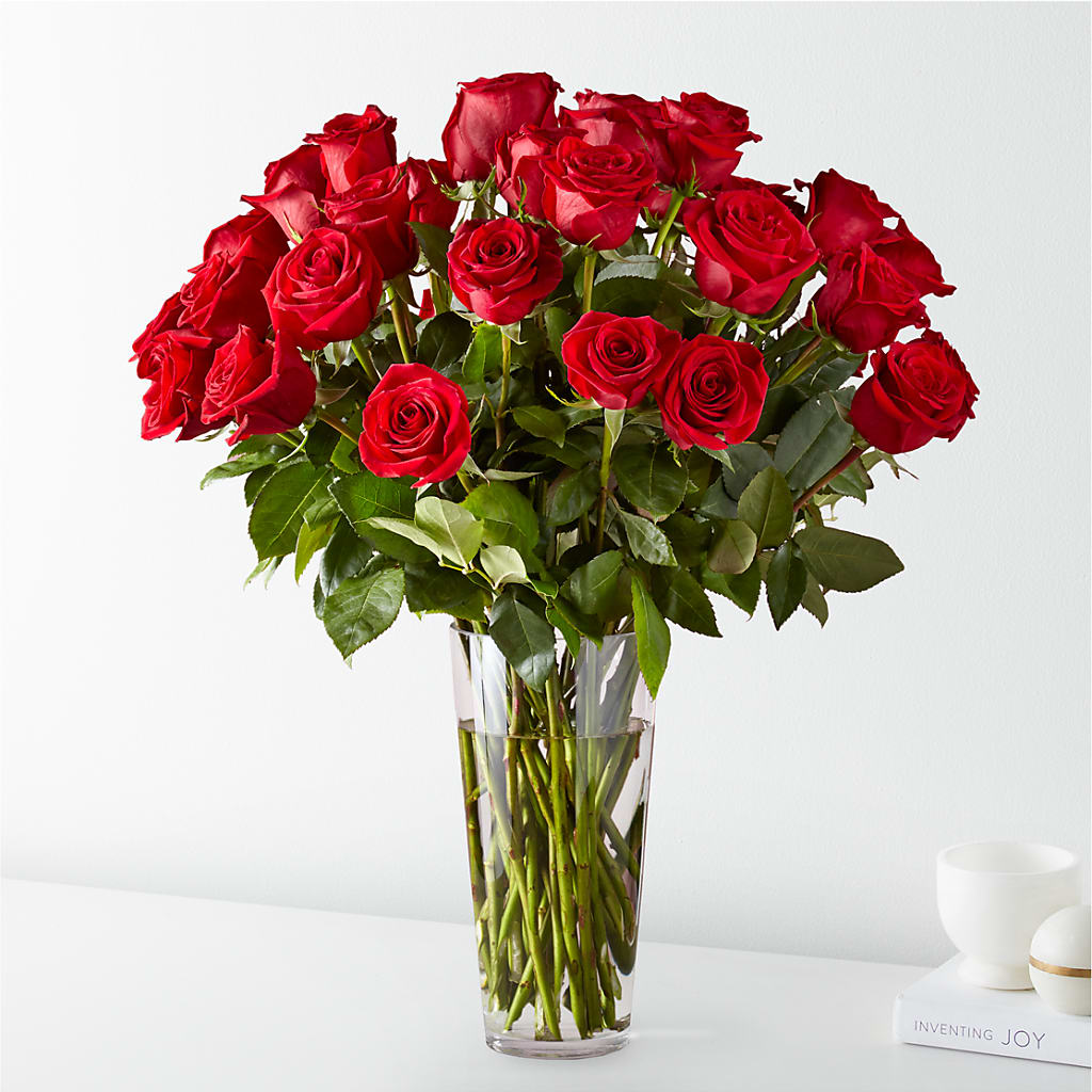 Long Stem Red Rose Bouquet – House Of Flowers, Breckenridge TX
