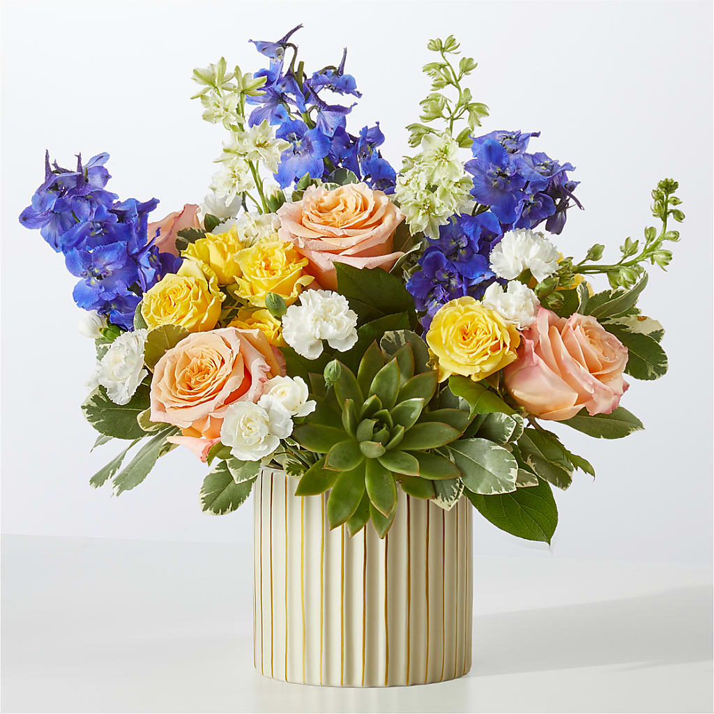 Cobalt Reverie Bouquet – House Of Flowers, Breckenridge TX