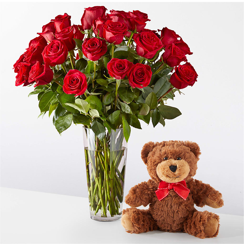 Romantic Long Stem Red Rose Bouquet Bundles – House Of Flowers, Breckenridge TX