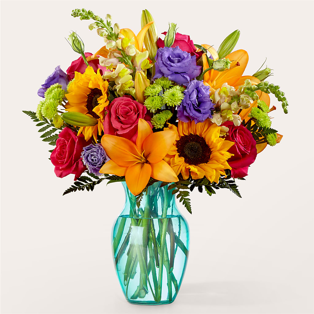 Double Rainbow Bouquet – House Of Flowers, Breckenridge TX