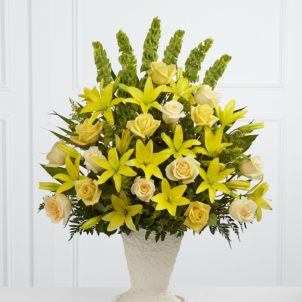 Golden Memories Arrangement – House Of Flowers, Breckenridge TX