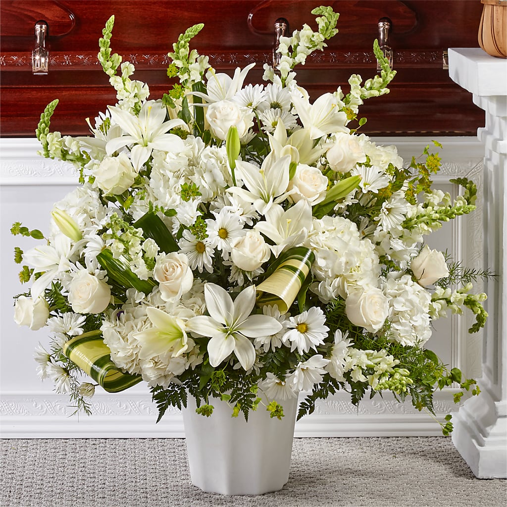 Thoughts of Tranquility Floor Basket – House Of Flowers, Breckenridge TX