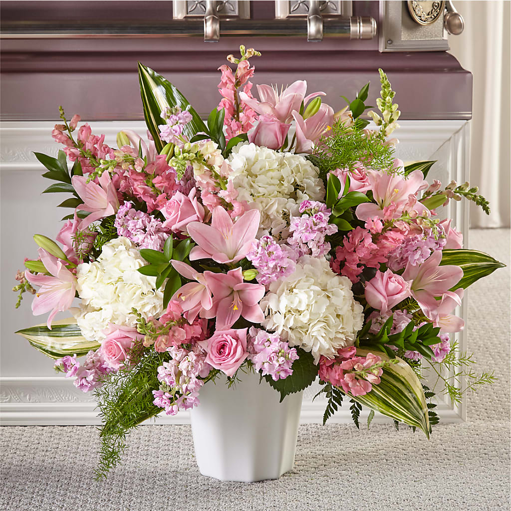 Simply Serene Floor Basket – House Of Flowers, Breckenridge TX
