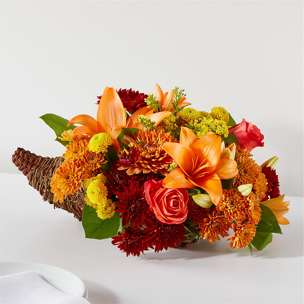 Bouquet of Blessings Cornucopia – House Of Flowers, Breckenridge TX