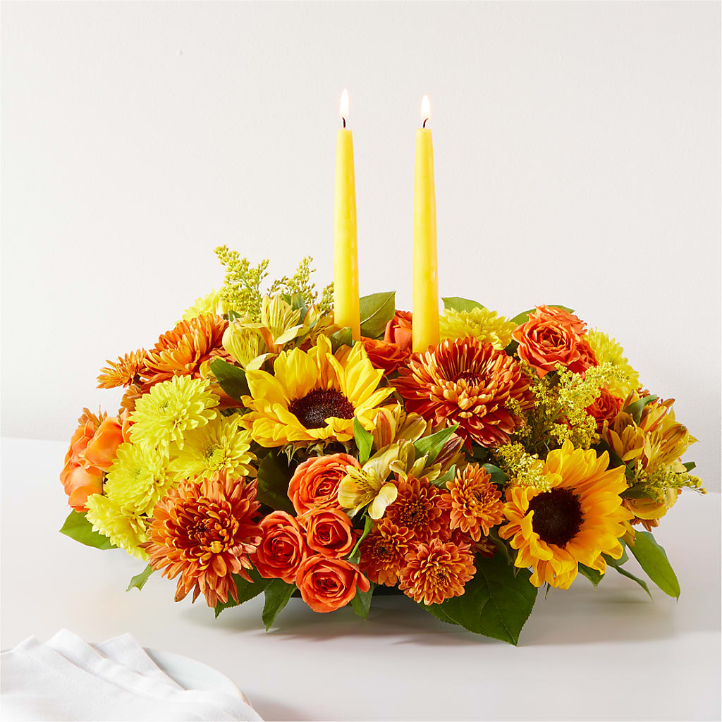 Autumn Harmony Centerpiece – House Of Flowers, Breckenridge TX